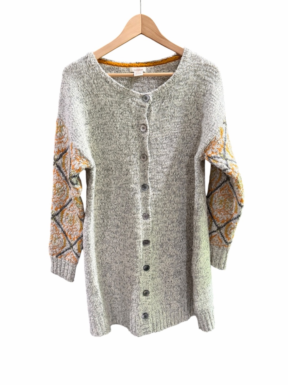 Sundance Catalog Long Wool Blend Cardigan Sweater